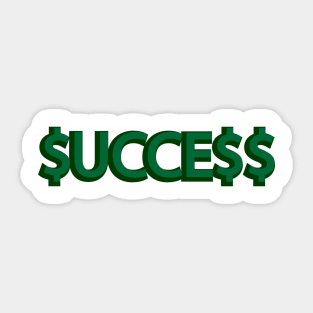 Success being successful artistic design Sticker